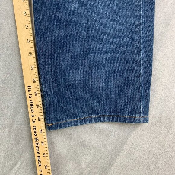 Levis Mens Pants 34 Blue Jeans 514 Straight Fit Medium Wash Strauss Denim 34x29 - Picture 5 of 11
